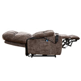 Brown Power Lift Recliner Chair Recliner with Heat Massage