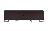 TV Stand in Dark Walnut & Nickel