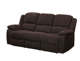 Brown Sofa (recline feature) with storage and cup holders