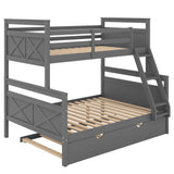 Twin over Full Bunk Bed with Ladder