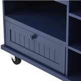 Kitchen Island Cart with Storage Cabinet