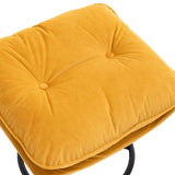 Accent chair  TV Chair  Living room Chair with Ottoman-Yellow