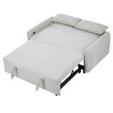 Pull-out Sofa Bed Convertible Couch 2 Seat Loveseat Sofa Modern Sleeper Sofa with USB Ports