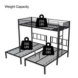 Metal Triple Twin Bunk Bed - all can be separated