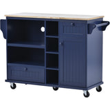 Kitchen Island Cart with Storage Cabinet