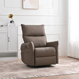 Brown Rocking Recliner Rocking Chair - 360 Degree Swivel