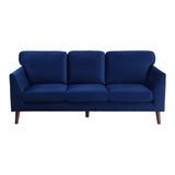 Blue Modern Contemporary 2pc Sofa Set