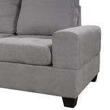 Sectional Sofa with Reversible Chaise, L Shaped  Couch Set with Storage Ottoman and Two Cup Holders for Living Room