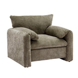 Modern Style Chenille Oversized Armchair