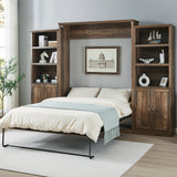 Queen Murphy Bed Brown