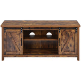 TV Stand Barn door modern & farmhouse wood entertainment center