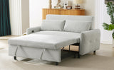 Pull-out Sofa Bed Convertible Couch 2 Seat Loveseat Sofa Modern Sleeper Sofa with USB Ports