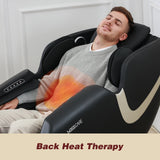 Massage Chair Recliner with Zero Gravity Airbag Massage Bluetooth Speaker Foot Roller