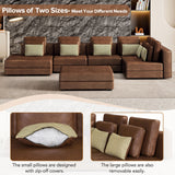 Brown Sectional Sofa Couch