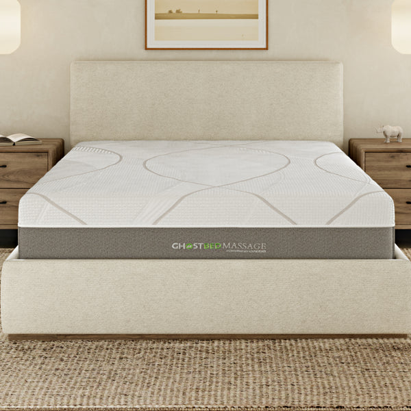 GhostBed Massage Mattress Hybrid 12" Profile - King