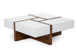 Makai White & Walnut Coffee Table