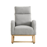 High Backrest Living Room Lounge Arm Rocking Chair