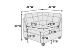 Sectional 6pc Couch Set