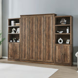 Queen Murphy Bed Brown