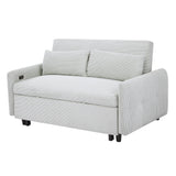 Pull-out Sofa Bed Convertible Couch 2 Seat Loveseat Sofa Modern Sleeper Sofa with USB Ports