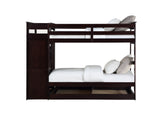 Bunk Bed (Twin/Twin & Storage) in Espresso color