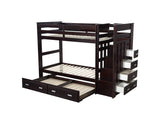 Bunk Bed (Twin/Twin & Storage) in Espresso color