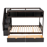 Twin over Full Bunk Bed with Storage