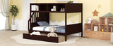 Twin over Full Bunk Bed with Storage