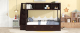 Twin over Full Bunk Bed with Storage