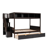 Twin over Full Bunk Bed with Storage