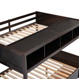 Twin over Full Bunk Bed with Storage