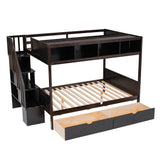 Twin over Full Bunk Bed with Storage