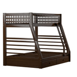 Twin & Full Bunk Bed in Espresso color