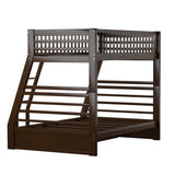 Twin & Full Bunk Bed in Espresso color