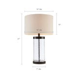 Macon Glass Cylinder Table Lamp