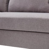 Orisfur. Reversible Sectional Sofa with Handy Side Pocket，Living Room L-Shape 3-Seater Couch with Modern Linen Fabric for Small Space