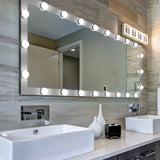 Modern Wall Full Length Mirror with LED Bulbs with Touch Control and 3 color Lights