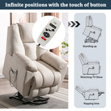 Orisfur. Power Lift Chair with Adjustable Massage Function, Recliner Chair with Heating System for Living Room