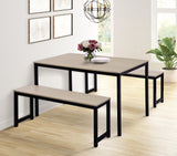 3 Piece Dining set with Two benches