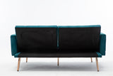 Teal Velvet Sofa