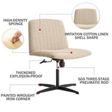 Fabric Material. Home Computer Chair Office Chair Adjustable 360 ° Swivel Cushion Chair With Black Foot Swivel Chair Makeup Chair Study Desk Chair. No Wheels