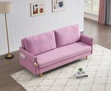 Modern Pink Storage Sofa Multifunctional Folding Living Room Sofa Bed Furniture