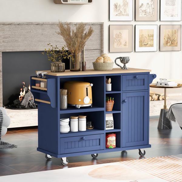 Dark blue Kitchen Island Cart