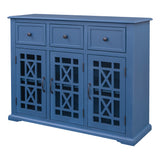 Storage Cabinet with 3 Doors, 3 Drawers and Interior Shelf