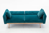 Teal Velvet Sofa