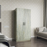 High wardrobe cabinet with 2 doors