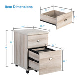 2 Drawer Mobile File Cabinet