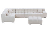 Beige L-Shaped Sectional Sofa