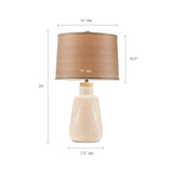 Tate Boho Textured Ceramic Table Lamp