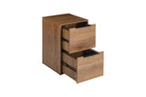 WOOD FILE CABINET 2 DRAWERS